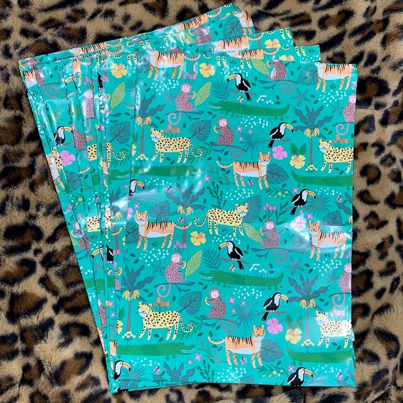 ๐๐10 Pack or ๐ป2/$20 Jungle Poly Mailers Shipping Bags Envelopes Stickers New! - Picture 1 of 2